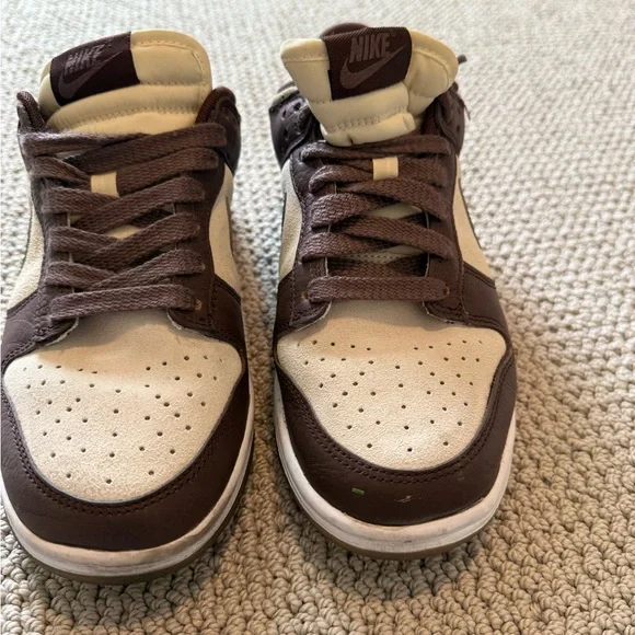 Nike Women's Dunk Low Sneakers - Cacao and Coconut Milk - Picture 3 of 4